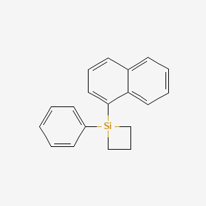 molecular formula C19H18Si B14642040 Silacyclobutane, 1-(1-naphthalenyl)-1-phenyl- CAS No. 54600-06-5
