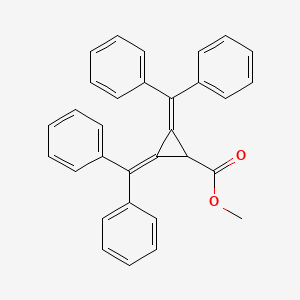 molecular formula C31H24O2 B14642062 Methyl 2,3-bis(diphenylmethylidene)cyclopropane-1-carboxylate CAS No. 56506-67-3