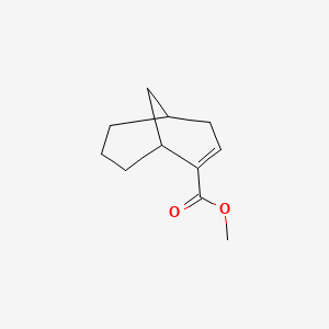 molecular formula C11H16O2 B14642073 Methyl bicyclo[3.3.1]non-2-ene-2-carboxylate CAS No. 54674-64-5