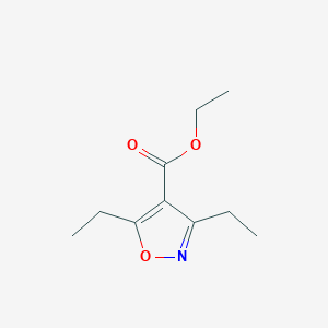 molecular formula C10H15NO3 B1464209 Ethyl 3,5-diethyl-1,2-oxazole-4-carboxylate CAS No. 1211514-28-1