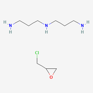 molecular formula C9H22ClN3O B14642109 N'-(3-aminopropyl)propane-1,3-diamine;2-(chloromethyl)oxirane CAS No. 51961-45-6