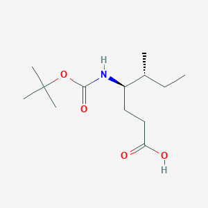 (4R,5R)-4-[(tert-Butoxycarbonyl)amino]-5-methylheptanoic acid