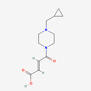 molecular formula C12H18N2O3 B1464218 (2E)-4-[4-(cyclopropylmethyl)piperazin-1-yl]-4-oxobut-2-enoic acid CAS No. 1216370-92-1