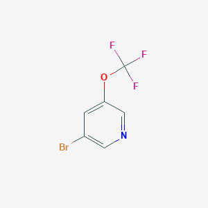 molecular formula C6H3BrF3NO B1464219 3-Bromo-5-(trifluoromethoxy)pyridine CAS No. 1060815-01-1