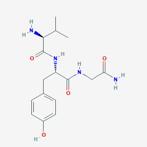 molecular formula C16H24N4O4 B14642204 L-Valyl-L-tyrosylglycinamide CAS No. 54604-42-1