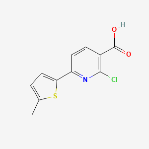 2-Chloro-6-(5-methyl-2-thienyl)nicotinic acid