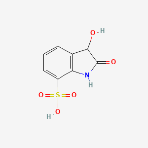 molecular formula C8H7NO5S B1464223 3-Hydroxy-2-oxo-7-indolinesulfonic acid CAS No. 1353501-00-4