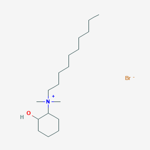 molecular formula C18H38BrNO B14642240 N-Decyl-2-hydroxy-N,N-dimethylcyclohexan-1-aminium bromide CAS No. 52303-98-7