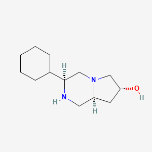 (3S,7R,8AS)-3-cyclohexyloctahydropyrrolo[1,2-a]pyrazin-7-ol