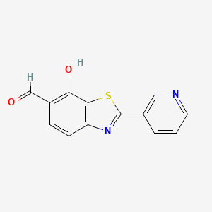 7-Hydroxy-2-(3-pyridinyl)-1,3-benzothiazole-6-carbaldehyde