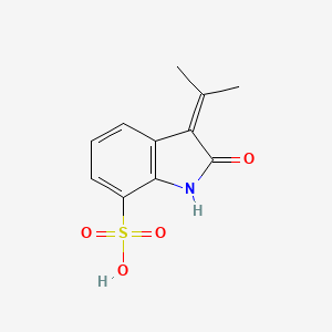 3-(1-Methylethylidene)-2-oxo-7-indolinesulfonic acid