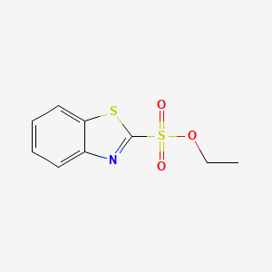 molecular formula C9H9NO3S2 B14642336 Ethyl 1,3-benzothiazole-2-sulfonate CAS No. 54973-69-2