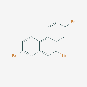 molecular formula C15H9Br3 B14642360 Phenanthrene, 2,7,9-tribromo-10-methyl- CAS No. 53040-78-1