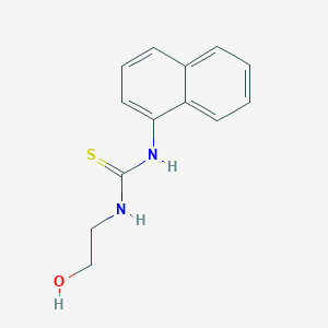molecular formula C13H14N2OS B14642410 N-(2-Hydroxyethyl)-N'-naphthalen-1-ylthiourea CAS No. 52266-64-5