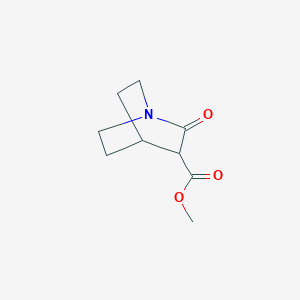 molecular formula C9H13NO3 B1464248 Methyl 2-oxo-3-quinuclidinecarboxylate CAS No. 856625-26-8