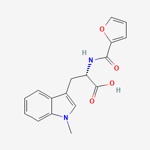molecular formula C17H16N2O4 B14642544 N-Furoyltryptophan CAS No. 55662-01-6
