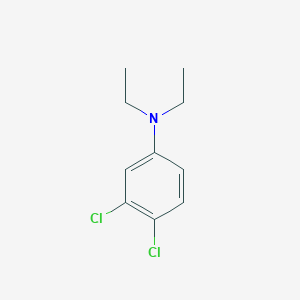 molecular formula C10H13Cl2N B14642563 Benzenamine, 3,4-dichloro-N,N-diethyl- CAS No. 55039-58-2