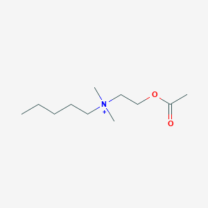 molecular formula C11H24NO2+ B14642609 N-[2-(Acetyloxy)ethyl]-N,N-dimethylpentan-1-aminium CAS No. 54377-95-6