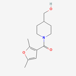molecular formula C13H19NO3 B1464263 [1-(2,5-Dimethylfuran-3-carbonyl)piperidin-4-yl]methanol CAS No. 1183791-31-2