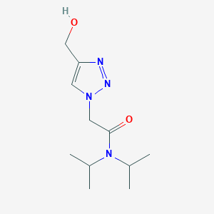 B1464265 2-[4-(hydroxymethyl)-1H-1,2,3-triazol-1-yl]-N,N-bis(propan-2-yl)acetamide CAS No. 1271060-99-1