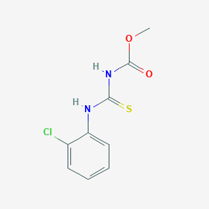molecular formula C9H9ClN2O2S B14642705 Methyl [(2-chlorophenyl)carbamothioyl]carbamate CAS No. 52077-60-8