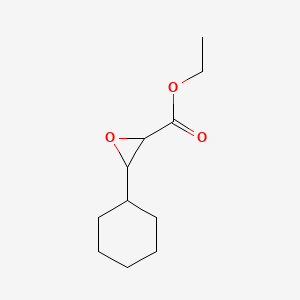 molecular formula C11H18O3 B14642759 Ethyl 3-cyclohexyloxirane-2-carboxylate CAS No. 55673-87-5