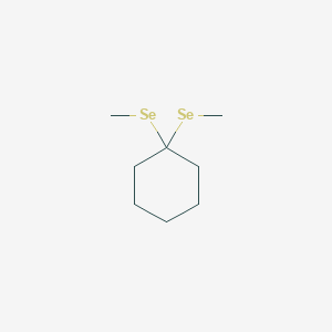 molecular formula C8H16Se2 B14642799 Cyclohexane, 1,1-bis(methylseleno)- CAS No. 56051-08-2