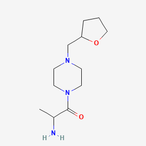 2-Amino-1-{4-[(oxolan-2-yl)methyl]piperazin-1-yl}propan-1-one