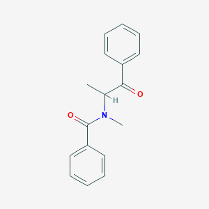 molecular formula C17H17NO2 B14642810 Benzamide, N-methyl-N-(1-methyl-2-oxo-2-phenylethyl)- CAS No. 55116-41-1