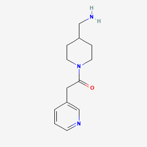 1-[4-(Aminomethyl)piperidin-1-yl]-2-(pyridin-3-yl)ethan-1-one