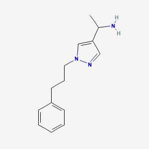 1-[1-(3-phenylpropyl)-1H-pyrazol-4-yl]ethan-1-amine