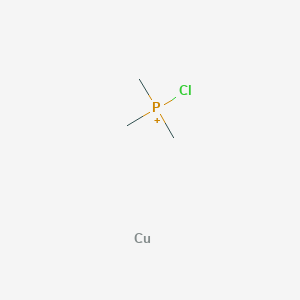 molecular formula C3H9ClCuP+ B14642878 Chloro(trimethyl)phosphanium;copper CAS No. 54817-30-0