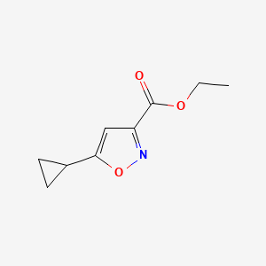 B1464289 Ethyl 5-cyclopropylisoxazole-3-carboxylate CAS No. 21080-81-9