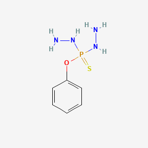 molecular formula C6H11N4OPS B14642937 O-Phenyl phosphorodihydrazidothioate CAS No. 55003-02-6