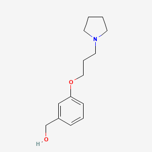 {3-[3-(Pyrrolidin-1-yl)propoxy]phenyl}methanol
