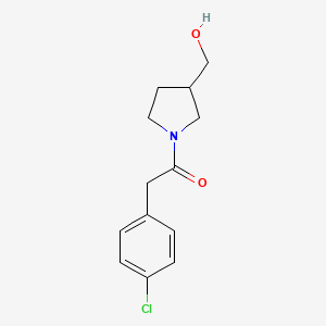 B1464296 2-(4-Chlorophenyl)-1-[3-(hydroxymethyl)pyrrolidin-1-yl]ethan-1-one CAS No. 1271071-41-0