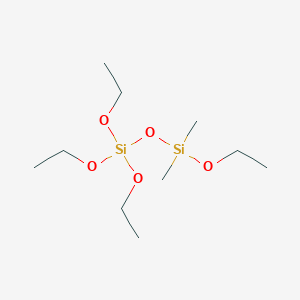 molecular formula C10H26O5Si2 B14642961 Disiloxane, 1,1,1,3-tetraethoxy-3,3-dimethyl- CAS No. 53201-01-7