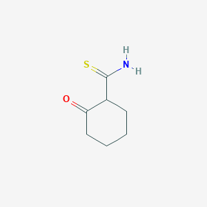 molecular formula C7H11NOS B14642982 Cyclohexanecarbothioamide, 2-oxo- CAS No. 51978-91-7