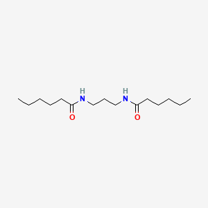 molecular formula C15H30N2O2 B14642985 Hexanamide, N,N'-1,3-propanediylbis- CAS No. 54535-64-7