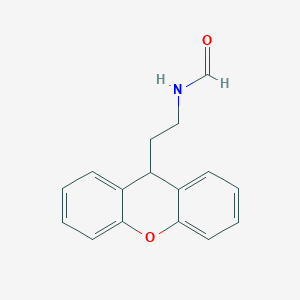 molecular formula C16H15NO2 B14643001 N-[2-(9H-Xanthen-9-YL)ethyl]formamide CAS No. 55286-84-5