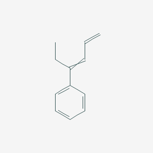 molecular formula C12H14 B14643003 Benzene, (1-ethyl-1,3-butadienyl)- CAS No. 54758-37-1