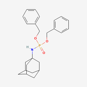 molecular formula C24H30NO3P B14643073 N-bis(phenylmethoxy)phosphoryladamantan-1-amine CAS No. 53743-45-6