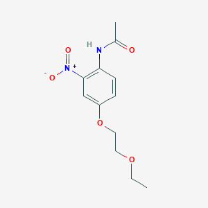 molecular formula C12H16N2O5 B14643102 N-[4-(2-Ethoxyethoxy)-2-nitrophenyl]acetamide CAS No. 54030-12-5