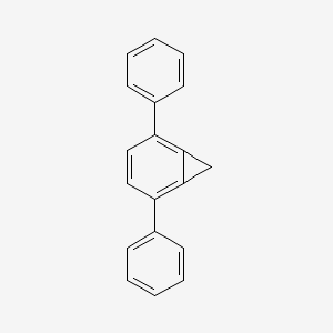 molecular formula C19H14 B14643104 Bicyclo(4.1.0)hepta-1,3,5-triene, 2,5-diphenyl- CAS No. 52750-12-6