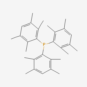 molecular formula C30H39P B14643109 Tris(2,3,5,6-tetramethylphenyl)phosphane CAS No. 54947-97-6