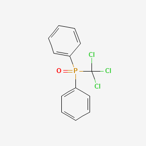 molecular formula C13H10Cl3OP B14643136 Oxo(diphenyl)(trichloromethyl)-lambda~5~-phosphane CAS No. 56641-76-0