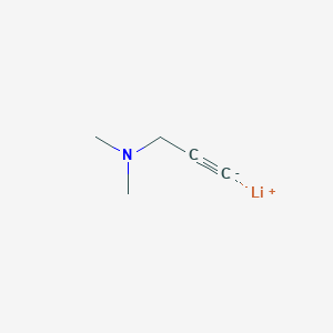 molecular formula C5H8LiN B14643149 lithium;N,N-dimethylprop-2-yn-1-amine CAS No. 56736-90-4