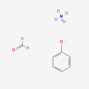 molecular formula C7H11NO2 B14643151 Azanium;formaldehyde;phenoxide CAS No. 55426-39-6