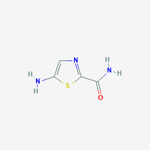 molecular formula C4H5N3OS B146432 5-氨基噻唑-2-甲酰胺 CAS No. 134983-33-8