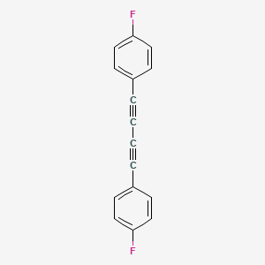 molecular formula C16H8F2 B14643253 Benzene, 1,1'-(1,3-butadiyne-1,4-diyl)bis[4-fluoro- CAS No. 55606-94-5